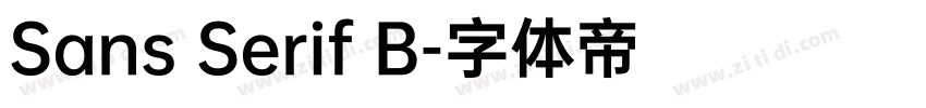 Sans Serif B字体转换 Sans Serif B字体转换